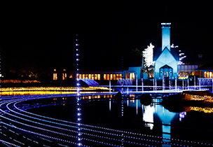 水上イルミネーション